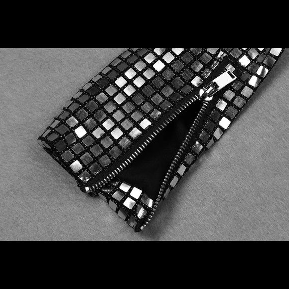 Silver Mirror Disco Dress - Picture 11 of 12